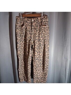 Barrel Jeans Women's XL Leopard Print Pants